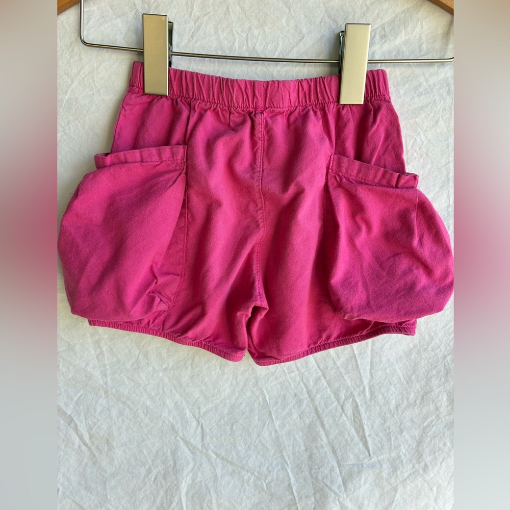 Go Gently Baby Organic Pink Balloon Shorts with Elastic Waistband Size 2T